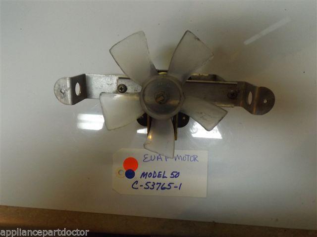 REFRIGERATOR MODEL 50 C-53765-1 EVAPORATOR MOTOR WITH BLADE USED REFRIGERATOR MODEL 50 C-53765-1 EVAPORATOR MOTOR WITH BLADE USED